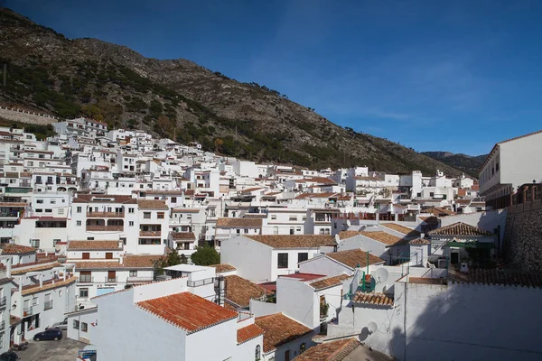 Mijas Іспанія Лютого 2013 Вид Місто Mijas Між Горами Mijas — стокове фото