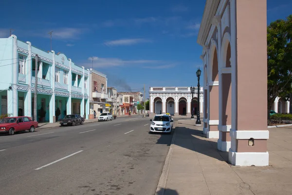 Cienfuegos Kuba Januari 2017 Triumfbågen Jose Marti Park Cienfuegos Unesco — Stockfoto