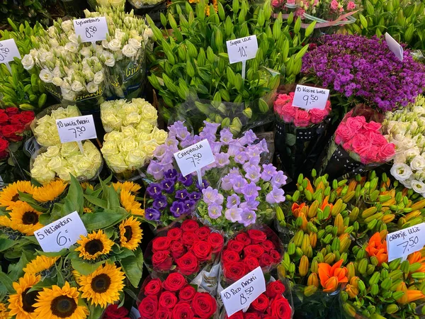 Marché aux fleurs à Amsterdam, Pays-Bas — Photo