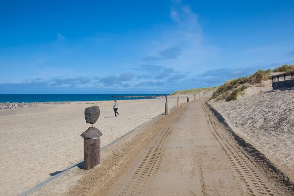 Sur la plage d'Agger, Danemark . — Photo