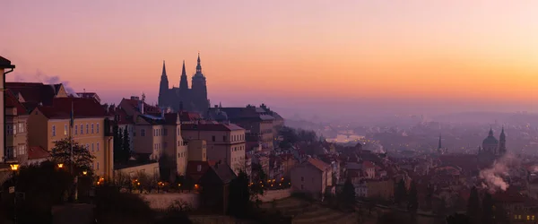 Die Prager Burg Ist Ein Burgkomplex Prag Tschechische Republik Der — Stockfoto