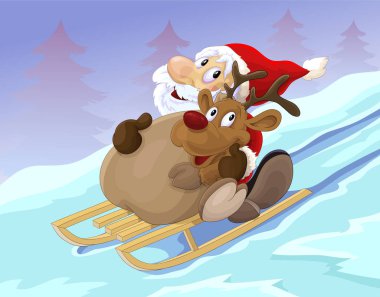 Mutlu Noel Baba'nın kızağı