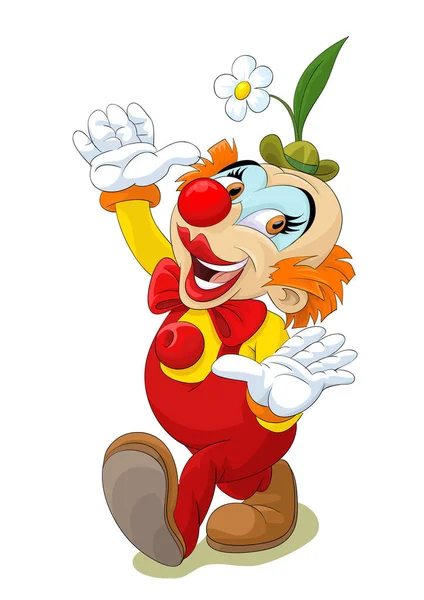 Vector Bestand Happy Clown — Stockvector