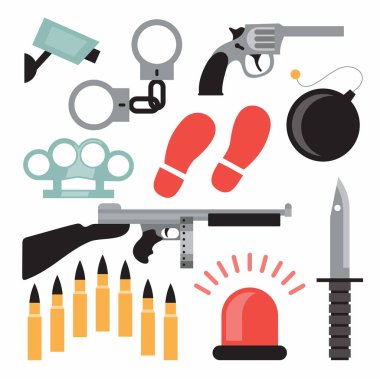 suç Icon set