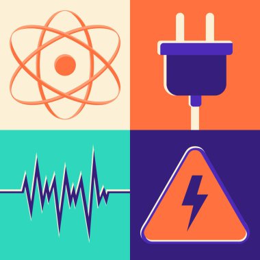 icon set of energy clipart