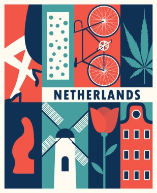 Hollanda retro afiş