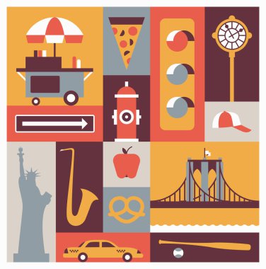 New york retro afiş