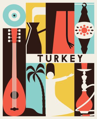 Türkiye'de seyahat retro afiş