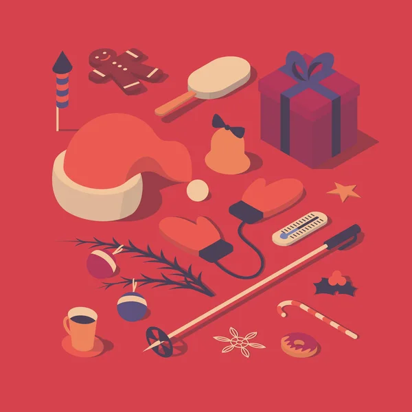 Icono de vacaciones de Navidad — Vector de stock