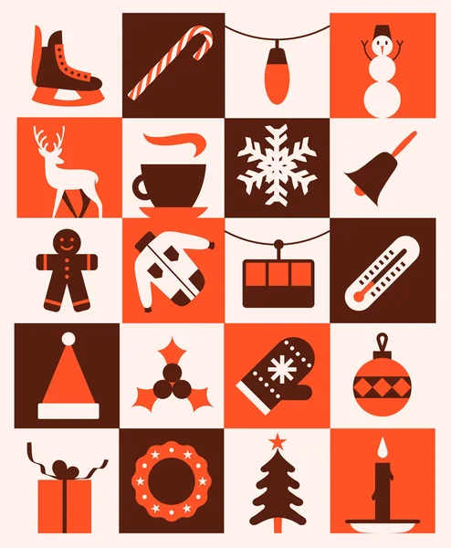 Symbol des Weihnachtsurlaubs — Stockvektor