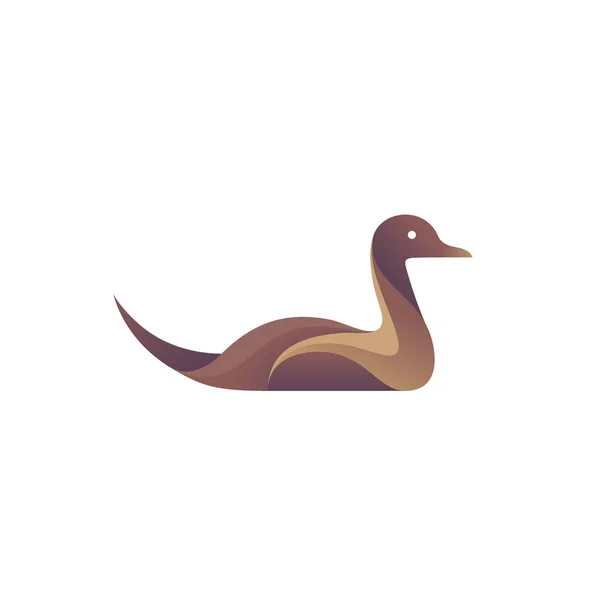 棕色鸭图标 — 图库矢量图片