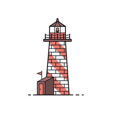 lighthouse simple icon clipart