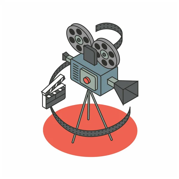 Kinokamera-Ikone — Stockvektor