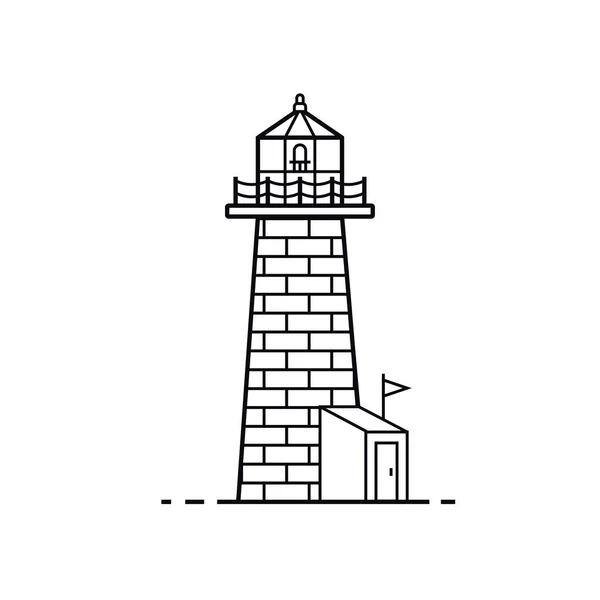 Latarnia morska proste ikona — Wektor stockowy