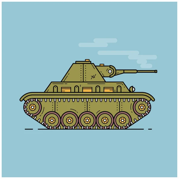 Icono del tanque simple — Archivo Imágenes Vectoriales