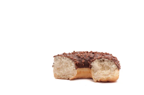 Смачний пончик з блискітками ізольовані на білому тлі — стокове фото