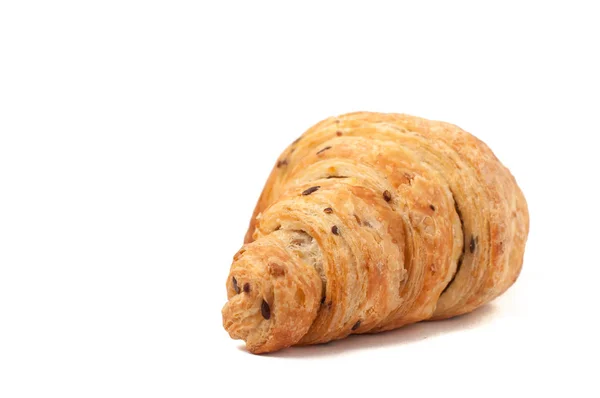 Grain Croissant isolerad på vit bakgrund — Stockfoto