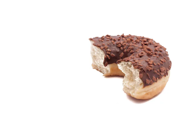 Delicioso Donut com Polvilhas Isoladas em Fundo Branco — Fotografia de Stock