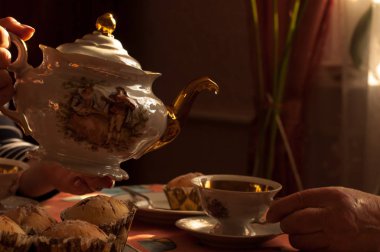 yaban mersini ile lezzetli waffle