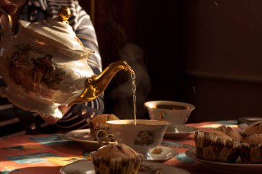 yaban mersini ile lezzetli waffle