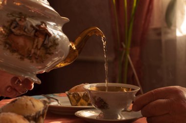 yaban mersini ile lezzetli waffle