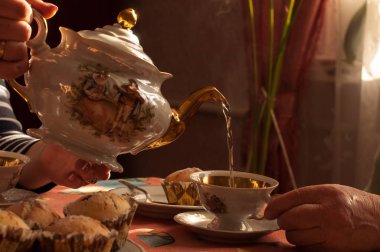 yaban mersini ile lezzetli waffle