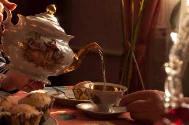 yaban mersini ile lezzetli waffle