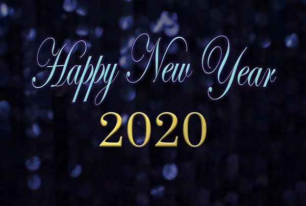 Boldog Évet 2020 Üzenet Csillogó Háttér — Stock Fotó