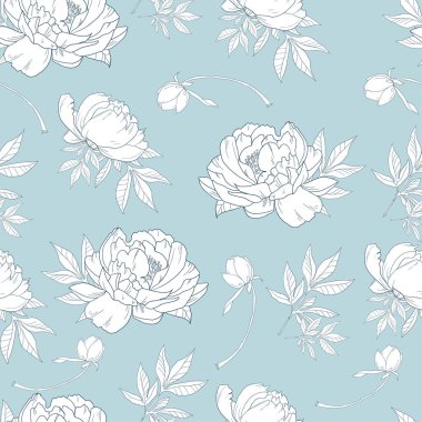 Gül ile Seamless modeli. Çiçek arka plan