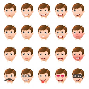 Yüz yirmi farklı duygular kümesi. Kahkaha, üzüntü, öfke ve beş daha fazla. 