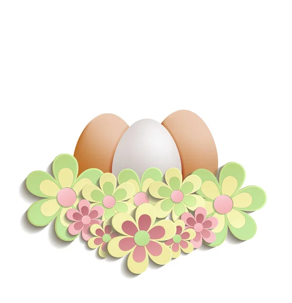 復活祭の卵の花ラスター — ストック写真
