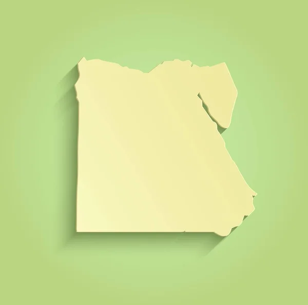 Egypt map green yellow raster — Stock Photo, Image