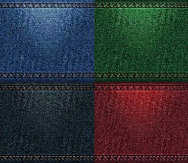 Jeans koleksiyonu denim renkleri raster