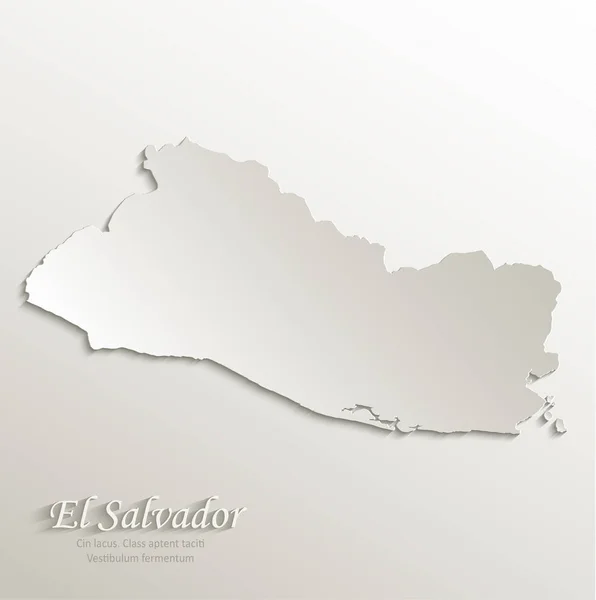 Σαλβαδόρ Χαρτί Κάρτα Χάρτη Φυσικά Διάνυσμα — Διανυσματικό Αρχείο