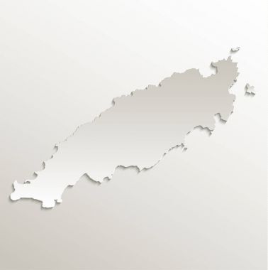 Tobago Haritası Karayipler kartı kağıt 3d doğal raster