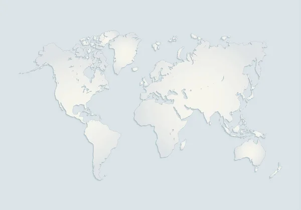 Mappa Dei Continenti America Europa Africa Asia Australia Carta Bianca — Foto Stock