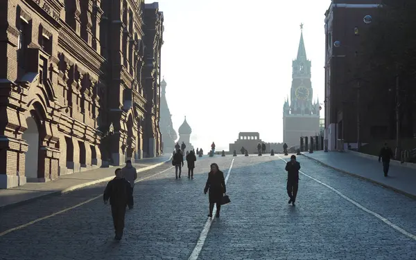 November 2017 Moscow Russia Passers Red Square Moscow — Stock Photo, Image