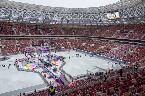 Novembre 2017 Moscou Russie Les Stands Stade Loujniki Moscou Tiendront — Photo