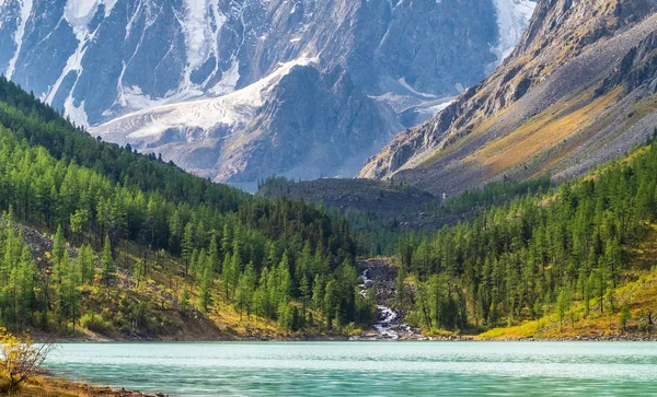 Mountain Landscape Mountain Lake Shavlinskoe Republic Altai — Stock Photo, Image