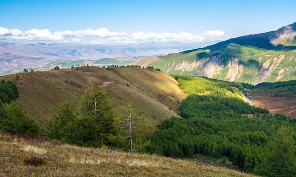 Mountain Landscape Mountain Peaks Republic Altai — Stock Photo, Image