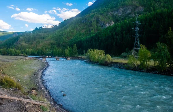 Paisaje Montaña Río Chuya República Altai — Foto de Stock