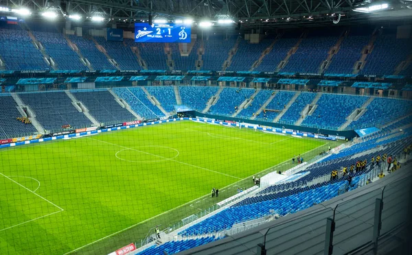 17 Nisan 2018 St. Petersburg, Rusya. Stadyum St. Petersburg FIFA Dünya Kupası 2018 ve Avrupa Futbol Şampiyonası 2020 maçlar düzenlendiği Arena.