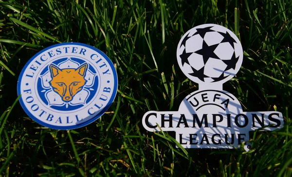 Setembro 2019 Istambul Turquia Emblema Clube Futebol Inglês Leicester City — Fotografia de Stock