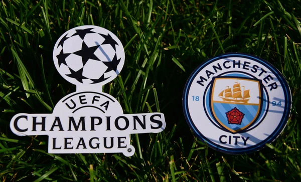 September 2019 Istanbul Turkey Emblem English Football Club Manchester City — Stock Photo, Image