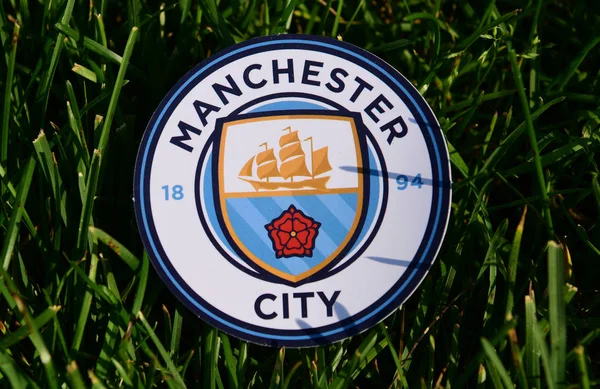 Setembro 2019 Istambul Turquia Emblema Clube Futebol Inglês Manchester City — Fotografia de Stock