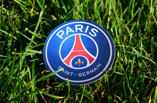 Emblems of European football clubs — Stock Photo, Image