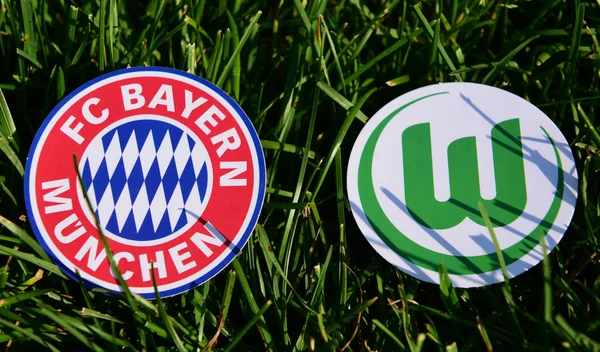 Septiembre 2019 Munich Alemania Emblemas Los Clubes Fútbol Alemanes Bayern — Foto de Stock