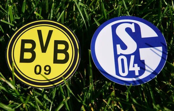 2019 Szeptember München Németország Német Borussia Dortmund Schalke Gelsenkirchen Labdarúgó — Stock Fotó