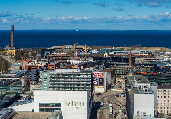 Dubna 2018 Tallinn Estonsko Pohled Vyhlídkové Paluby Moderní Ubikace Budovy — Stock fotografie