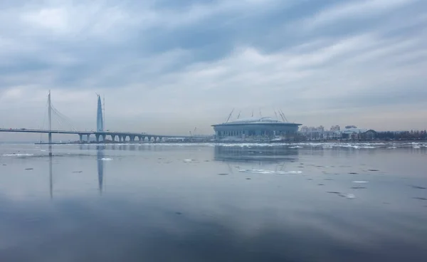 Απριλίου 2018 Αγία Πετρούπολη Ρωσία Στάδιο Αγίας Πετρούπολης Αρένα Gazprom — Φωτογραφία Αρχείου